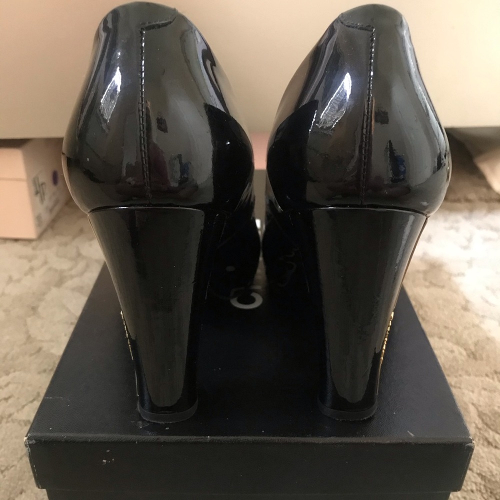 COPY - Chanel black Patton leather pump 38 - Picture 3 of 5